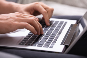 Man Using Laptop