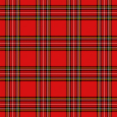 Christmas new year Tartan. Pattern Scottish cage