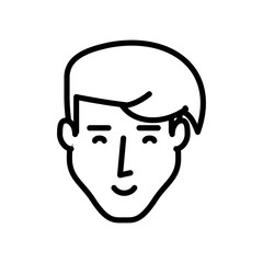 head of young man avatar character