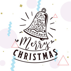 Merry Christmas typography.