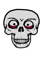 augen totenkopf skelett schädel totenschädel kopf gesicht horror halloween lustig gruselig monster comic cartoon clipart ängstlich gruseln