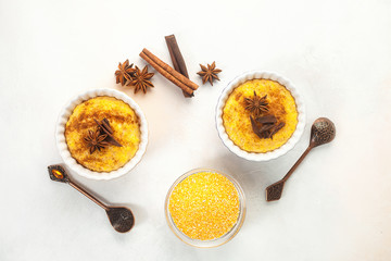Brazilian sweet  dessert curau
