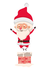 santa claus in fireplace avatar character