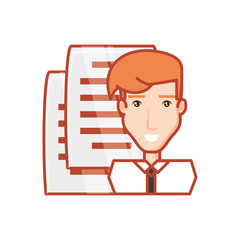 businessman with documents paper