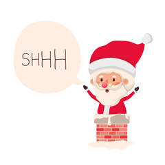 santa claus in fireplace avatar character