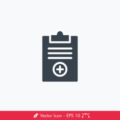 Medical Result Icon / Vector