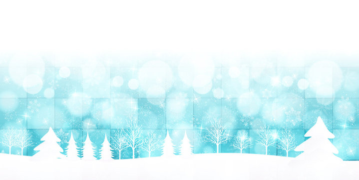 クリスマス　雪　冬　背景