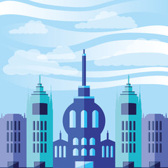Obraz premium scene day with cityscape icon