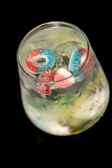 Gin and Tonic with jelly beans