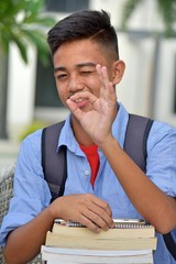 Naklejka premium Okay College Person
