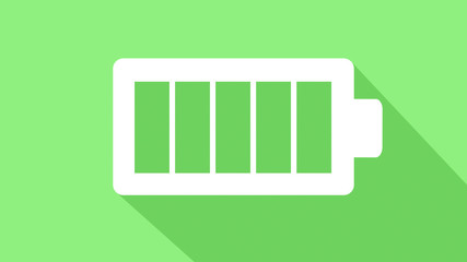Battery symbol icon green