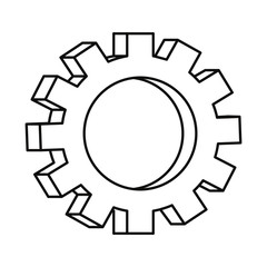 gear mechanics on white background