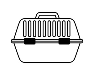 mascot cage on white background