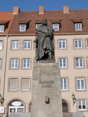 statue of Albrecht Dürer, Nuremberg, Germany, November 15th 2018 