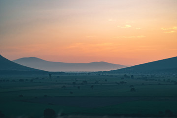 landscape at sunrise