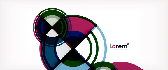 Obraz premium Vector abstract colorful circles background