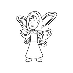 girl in halloween character costume