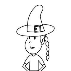 girl in halloween character costume