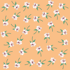 flowers leaves decoration pattern background