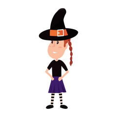 girl in halloween character costume