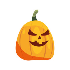 halloween pumpkin on white background
