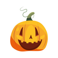 halloween pumpkin on white background