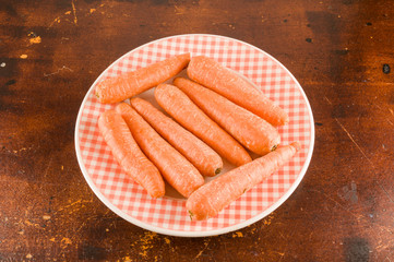 Close up of fresh carrots