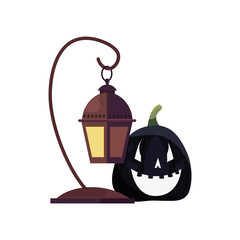 halloween pumpkin and lamp party