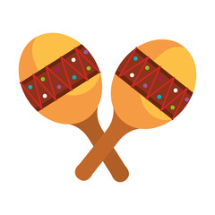 maracas musical instrument icon