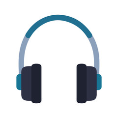 earphones audio isolated icon