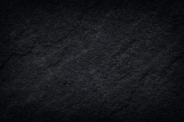 Dark grey black slate stone background or texture.