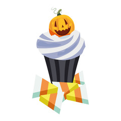halloween sweet cupcake