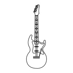 Fototapeta premium electric guitar instrument icon