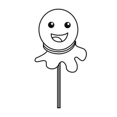 happy halloween ghost on stick