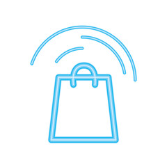 shopping bag on white background