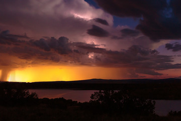 Fototapeta na wymiar Storm over Albuquerque