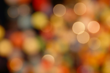 Blurred Bokeh Background  from Colorful Decorative Lighting