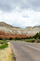 Road in vicinity of Bryce canyon Utah