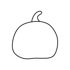 halloween pumpkin on white background