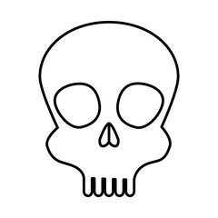 skull head isolated icon