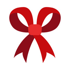 bow decoration on white background