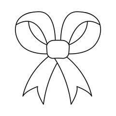 bow decoration on white background