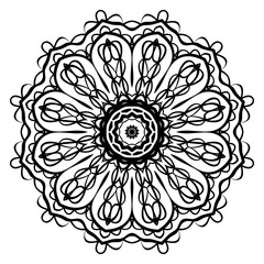 Oriental mandala. Vintage decorative elements. Vector illustration. It is super brilliant vector illustration