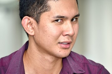 Obraz premium Suspicious Male Man