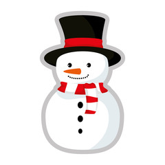 cute snowman christmas character