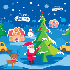 Obraz na płótnie Canvas Christmas-holiday-seamless-pattern