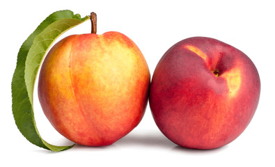 Nectarine isolated on white