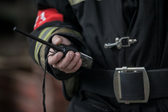 Walkie talkie radios and halt trowels for the fire brigade and the police