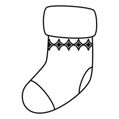christmas sock decorative icon