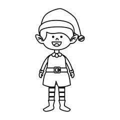 cute elf christmas character